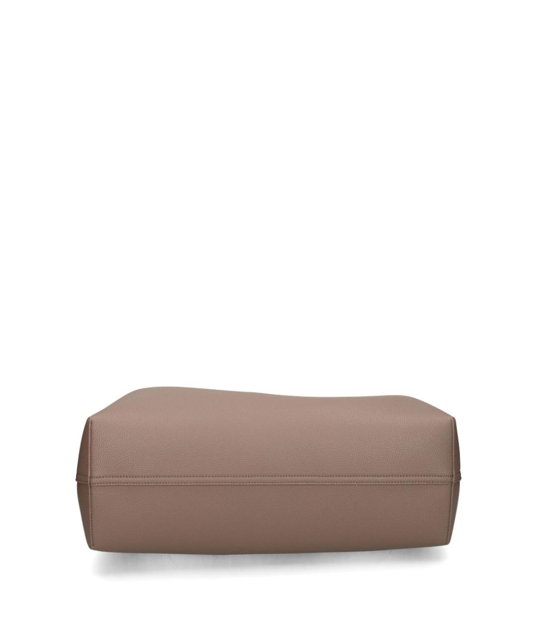 EMPORIO ARMANI Коричневая сумка тоут из искусственной кожи, фото 2