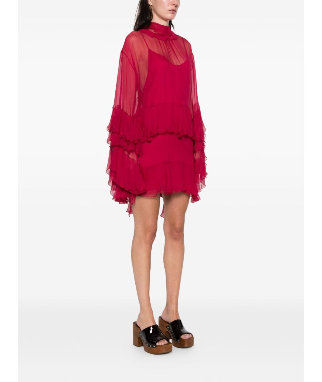 CHLOE Красное платье, фото 3