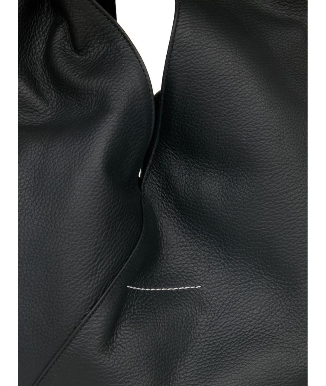 MM6 MAISON MARGIELA Белая кожаная сумка тоут, фото 2