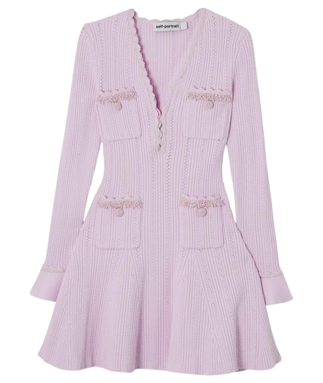 SELF-PORTRAIT Розовое платье, фото 1