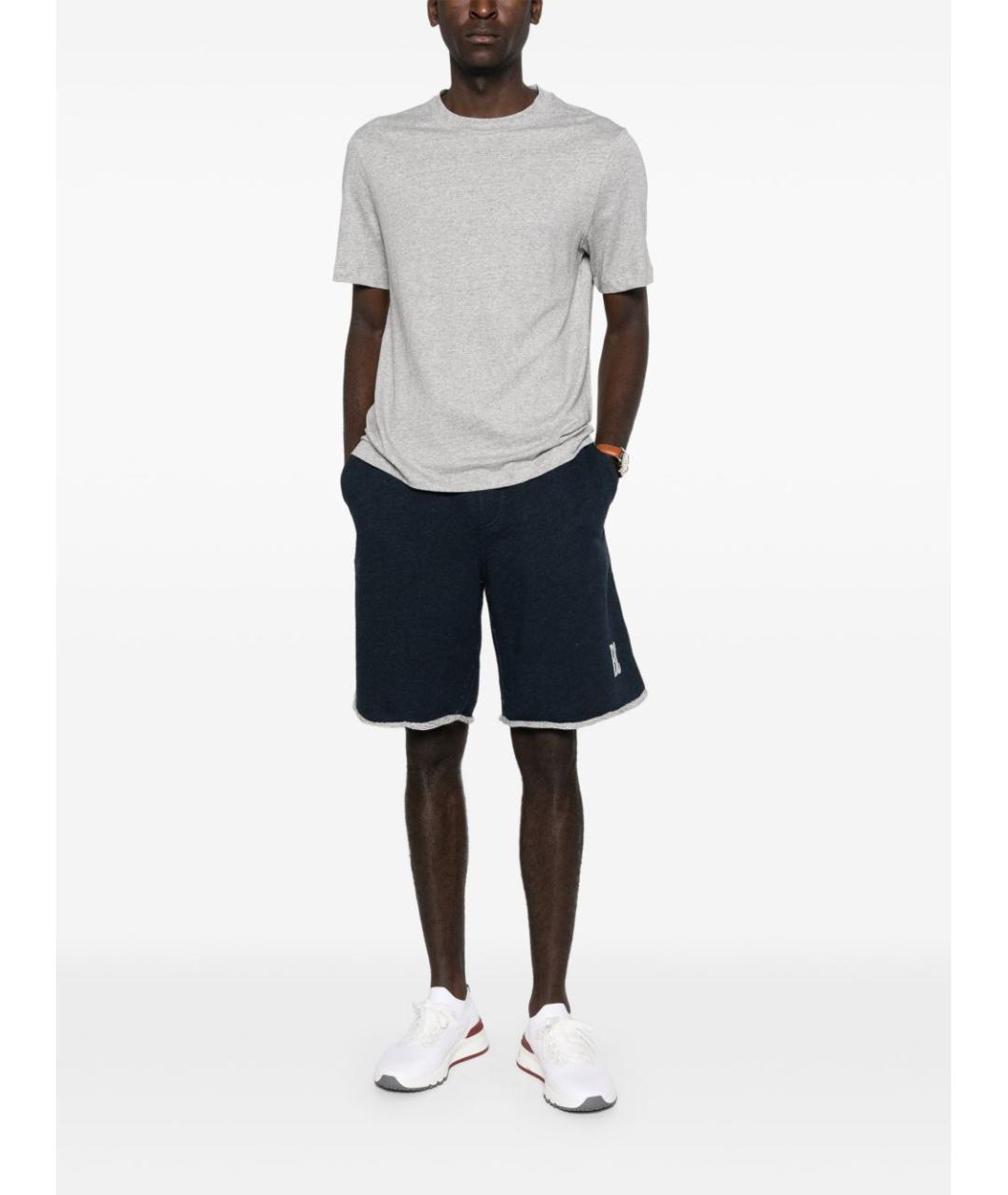 BRUNELLO CUCINELLI Серая футболка, фото 5