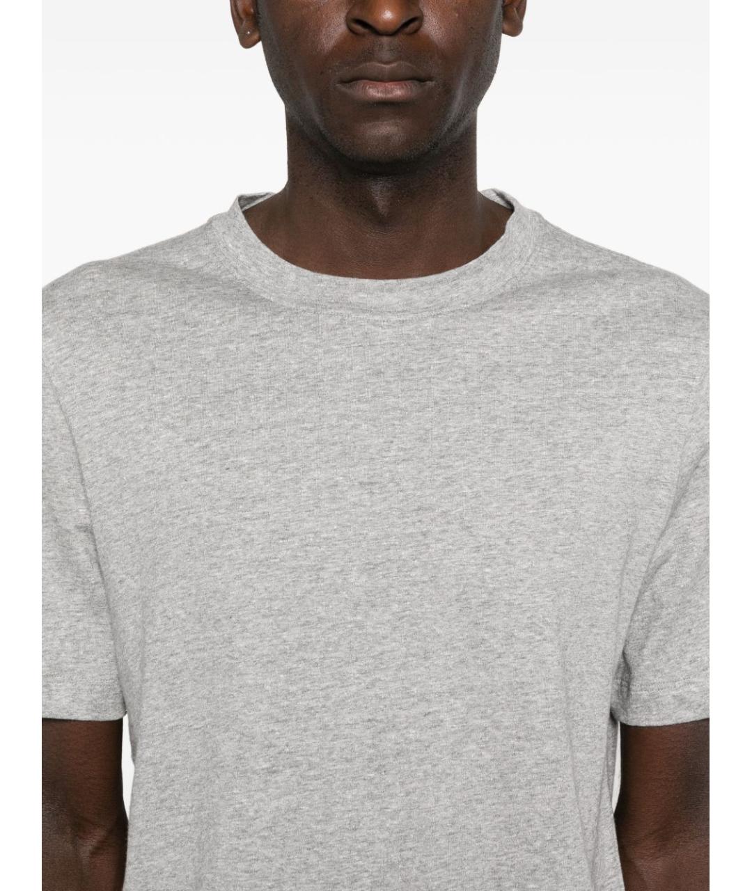 BRUNELLO CUCINELLI Серая футболка, фото 4