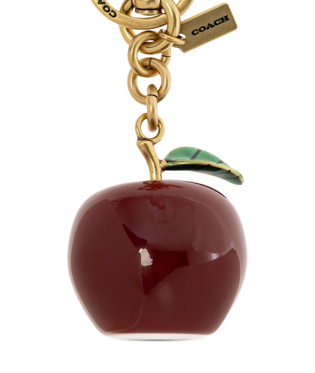 COACH Золотой брелок, фото 4