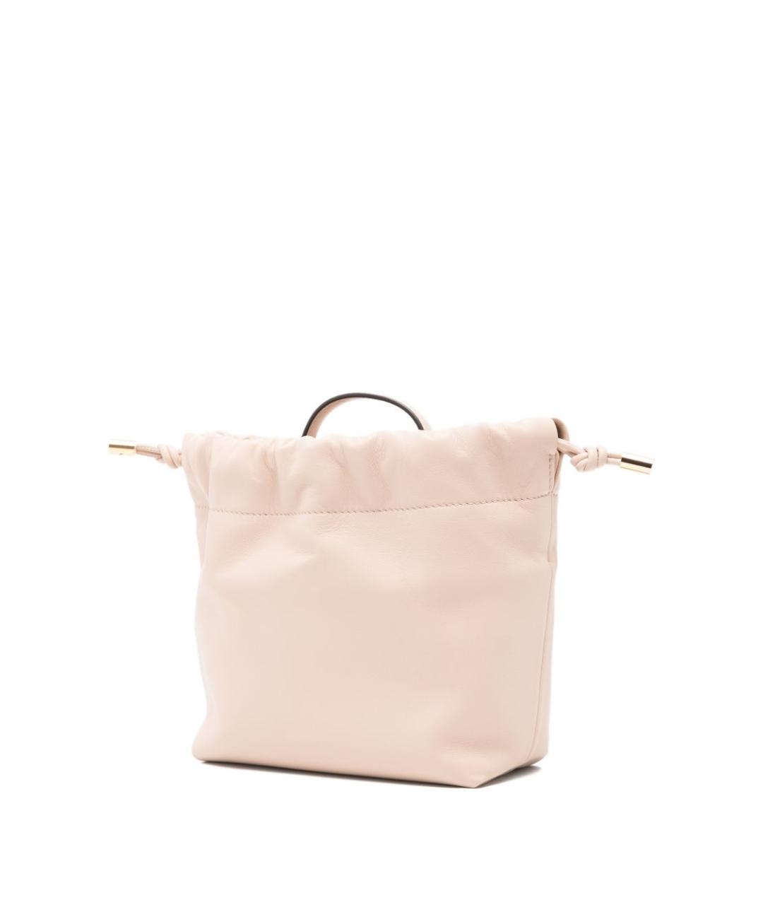 CHLOE Розовая кожаная сумка с короткими ручками, фото 3