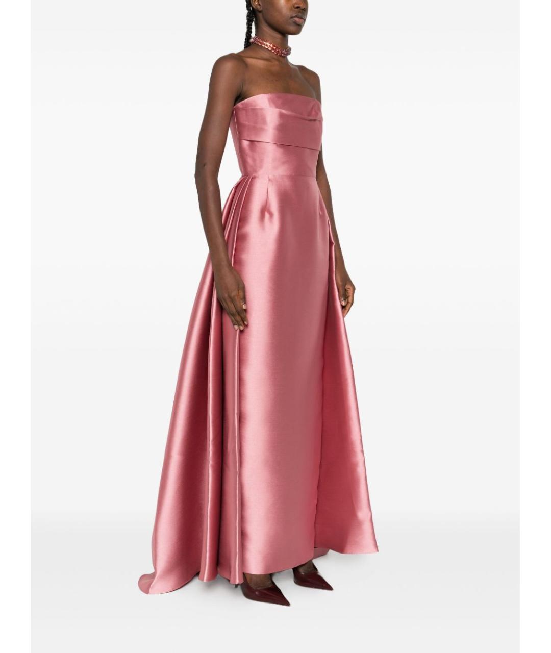 SOLACE LONDON Розовое полиэстеровое вечернее платье, фото 4