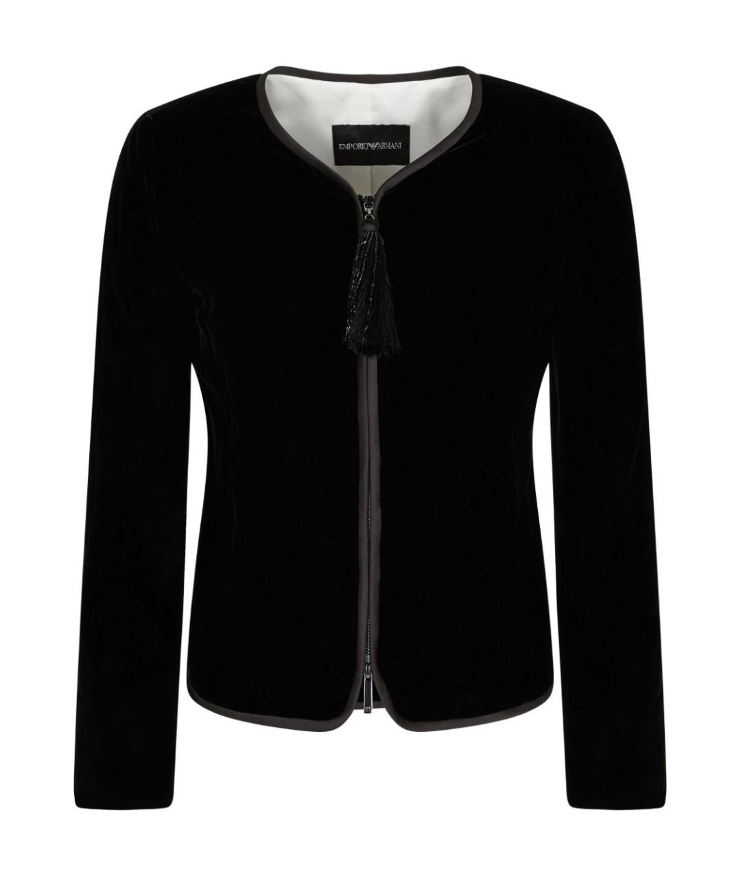 EMPORIO ARMANI Черная хлопковая куртка, фото 1