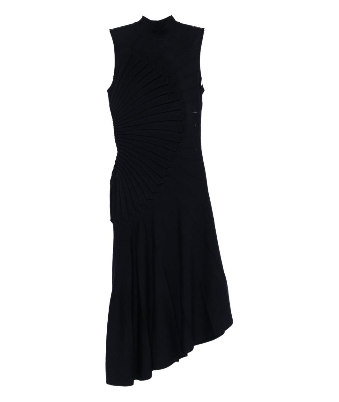 ALAIA Темно-синее шерстяное повседневное платье, фото 1