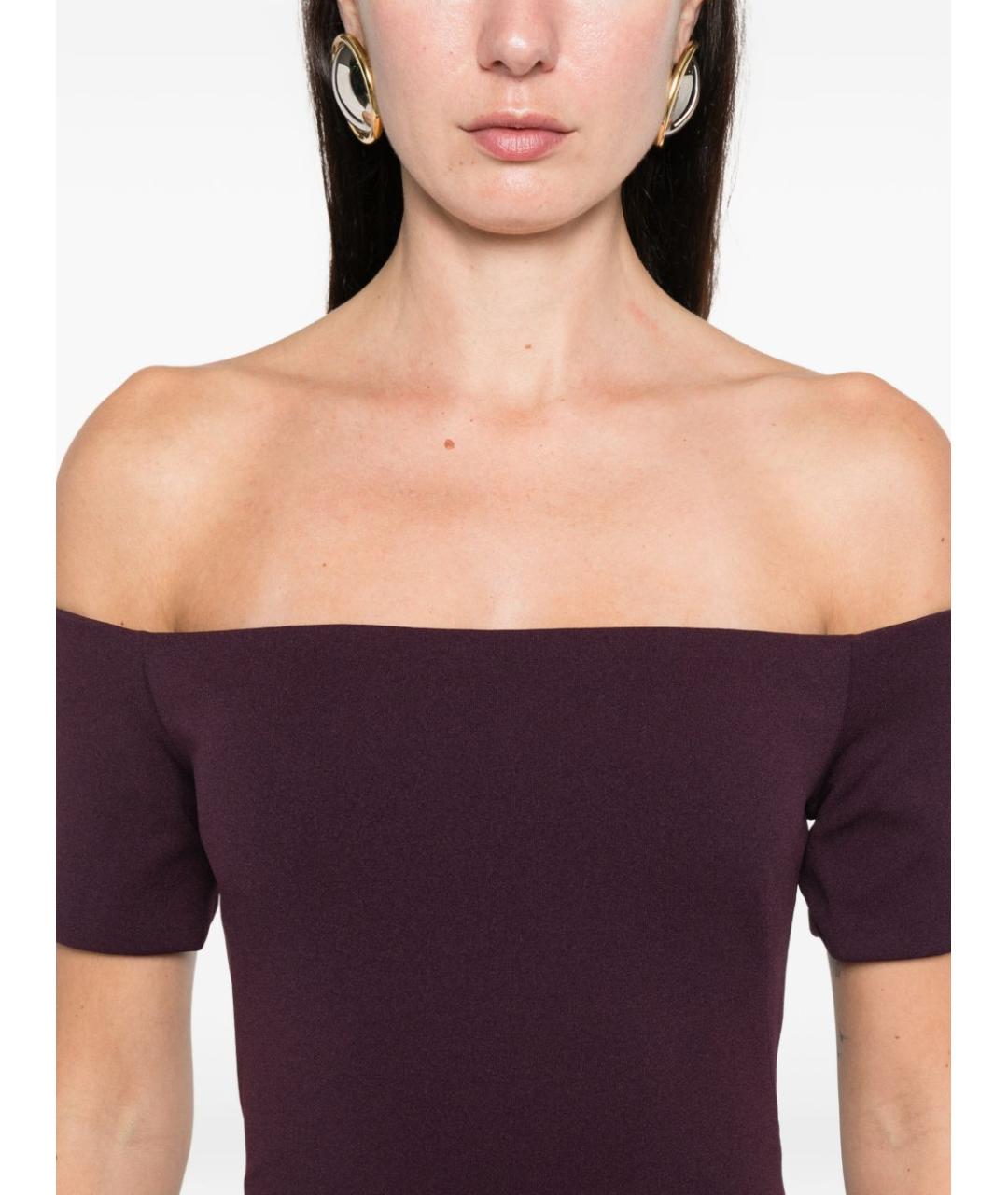 SOLACE LONDON Фиолетовое полиэстеровое вечернее платье, фото 2