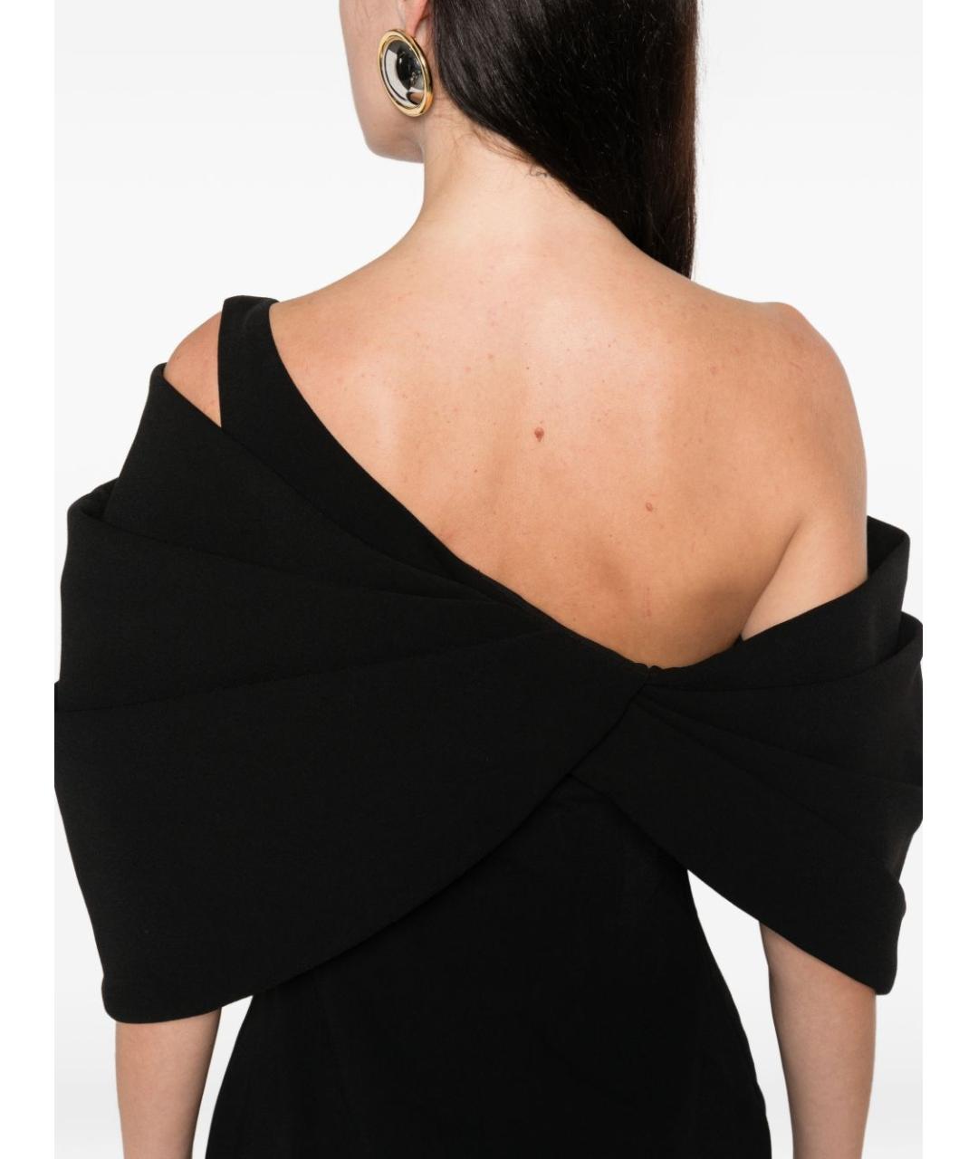 SOLACE LONDON Черное полиэстеровое повседневное платье, фото 2