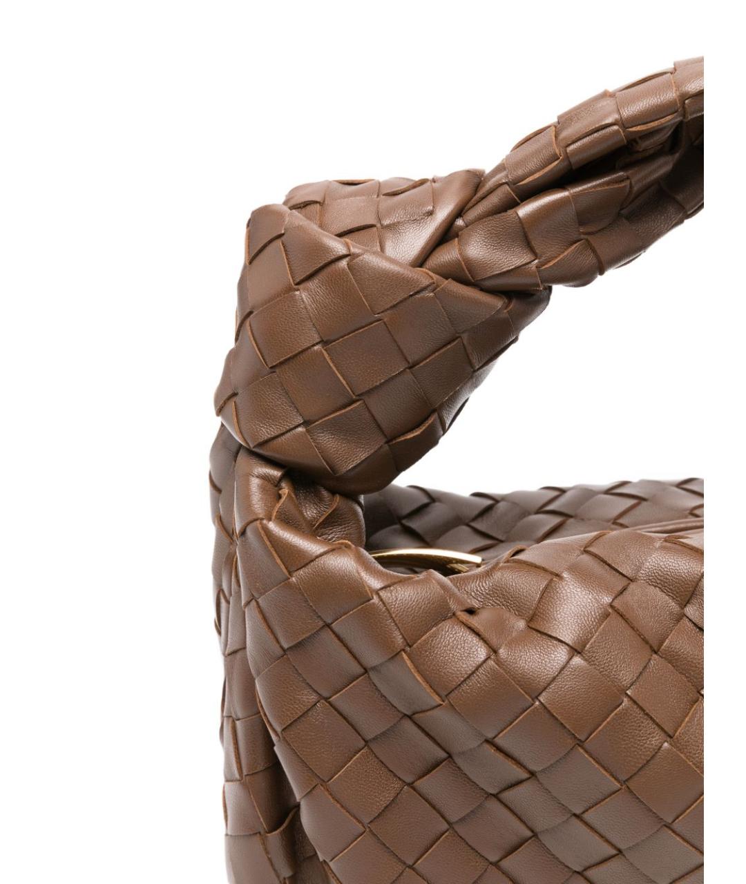 BOTTEGA VENETA Бежевая кожаная сумка через плечо, фото 3