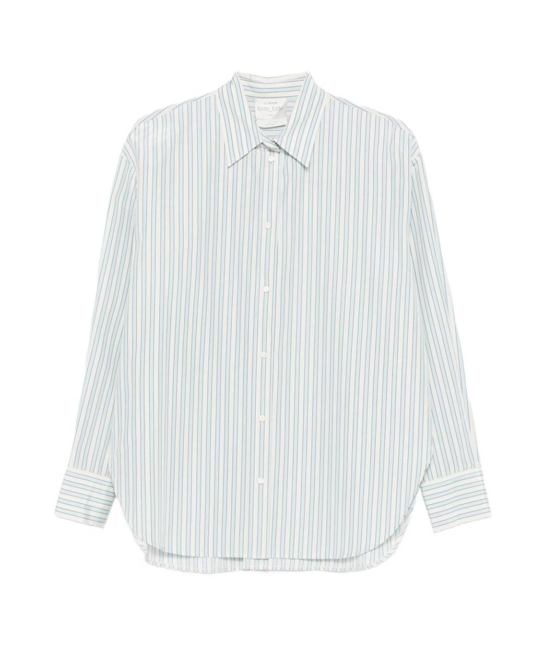 FORTE FORTE Голубая хлопковая рубашка, фото 1