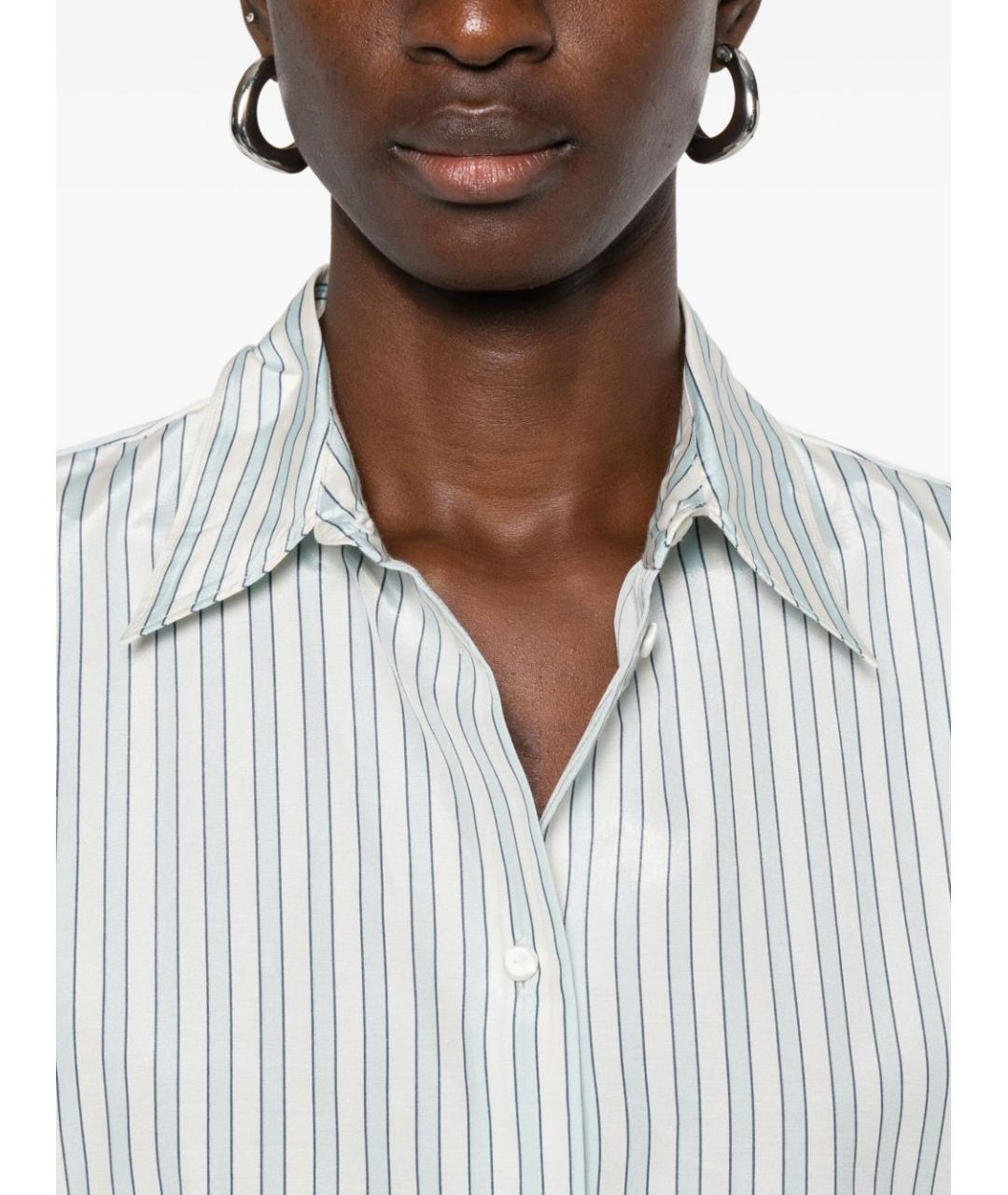 FORTE FORTE Голубая хлопковая рубашка, фото 3