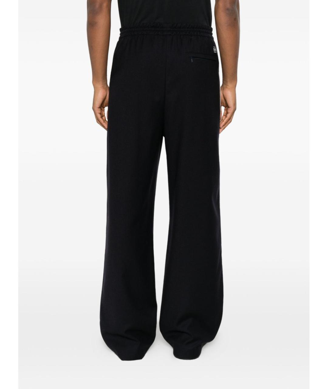 LOEWE Черные повседневные брюки, фото 3