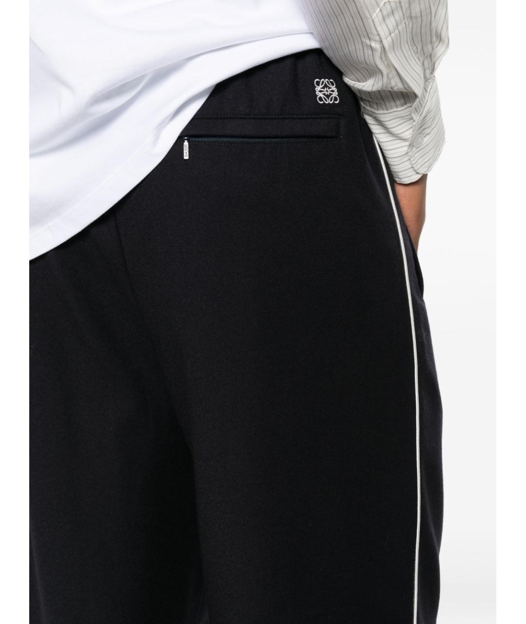 LOEWE Черные повседневные брюки, фото 4