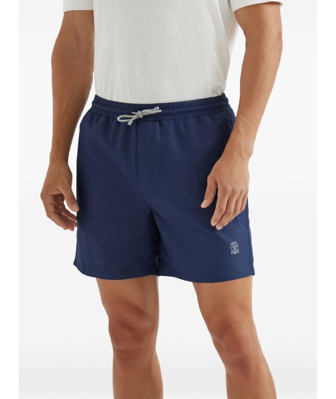 BRUNELLO CUCINELLI Синие плавки, фото 2