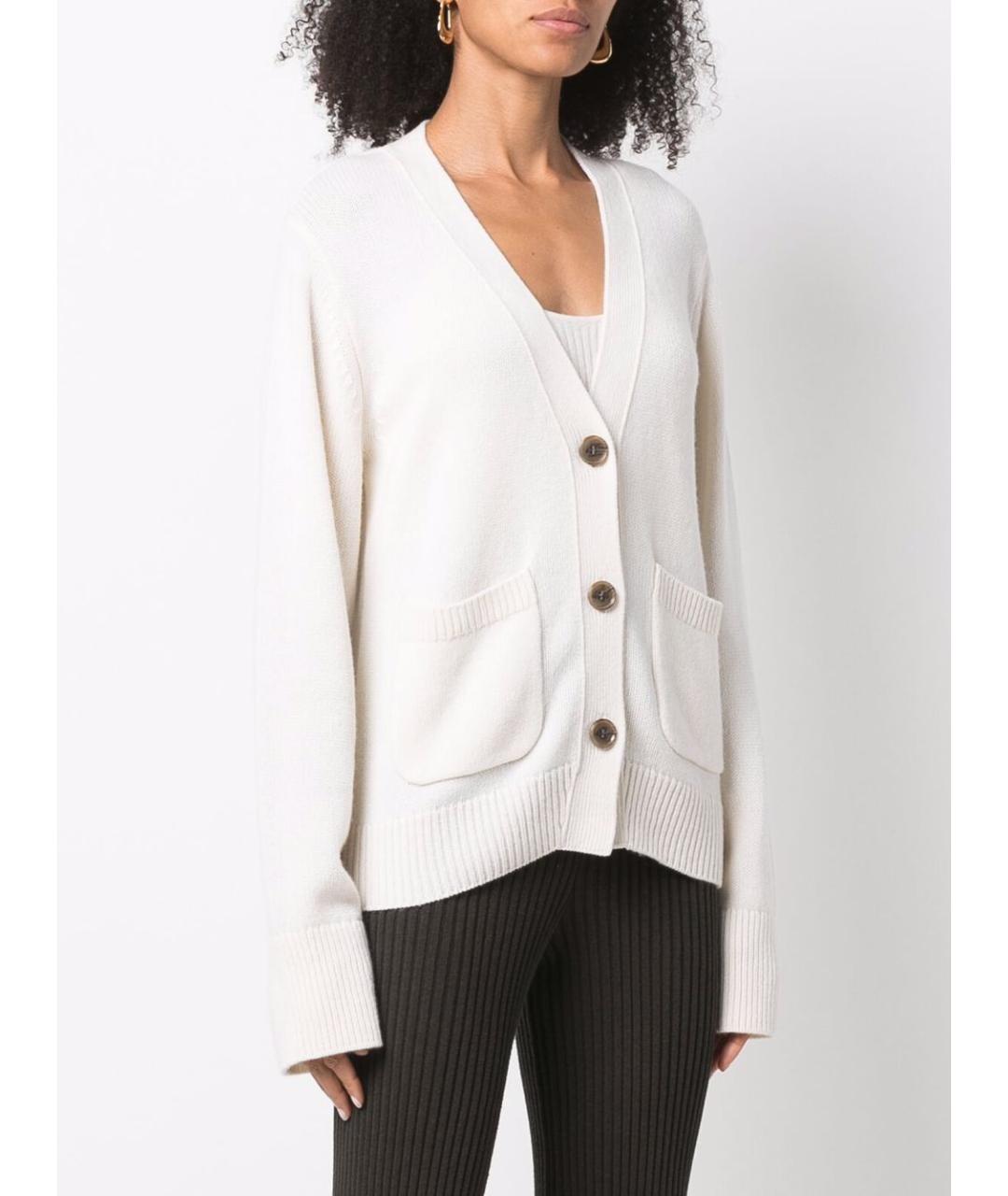 LISA YANG Белый кашемировый кардиган, фото 6