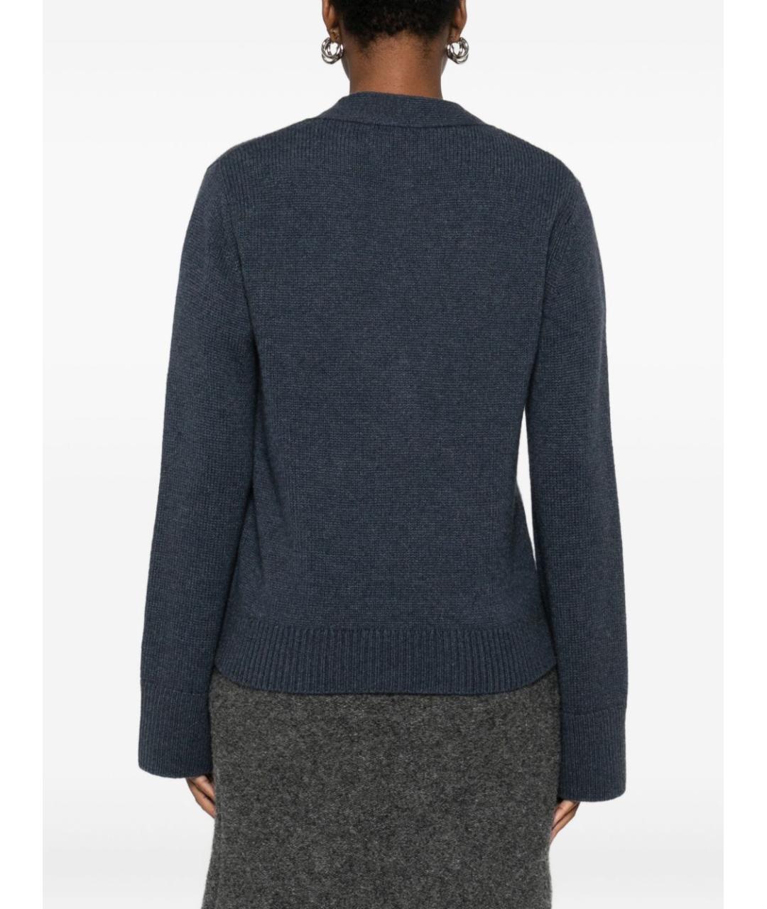 LISA YANG Синий кашемировый кардиган, фото 3