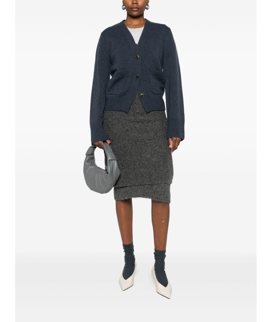 LISA YANG Синий кашемировый кардиган, фото 2