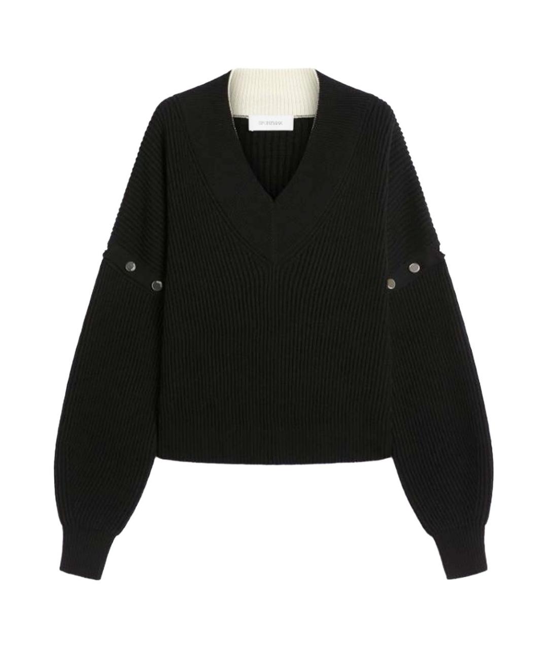 SPORTMAX Черный шерстяной джемпер / свитер, фото 1