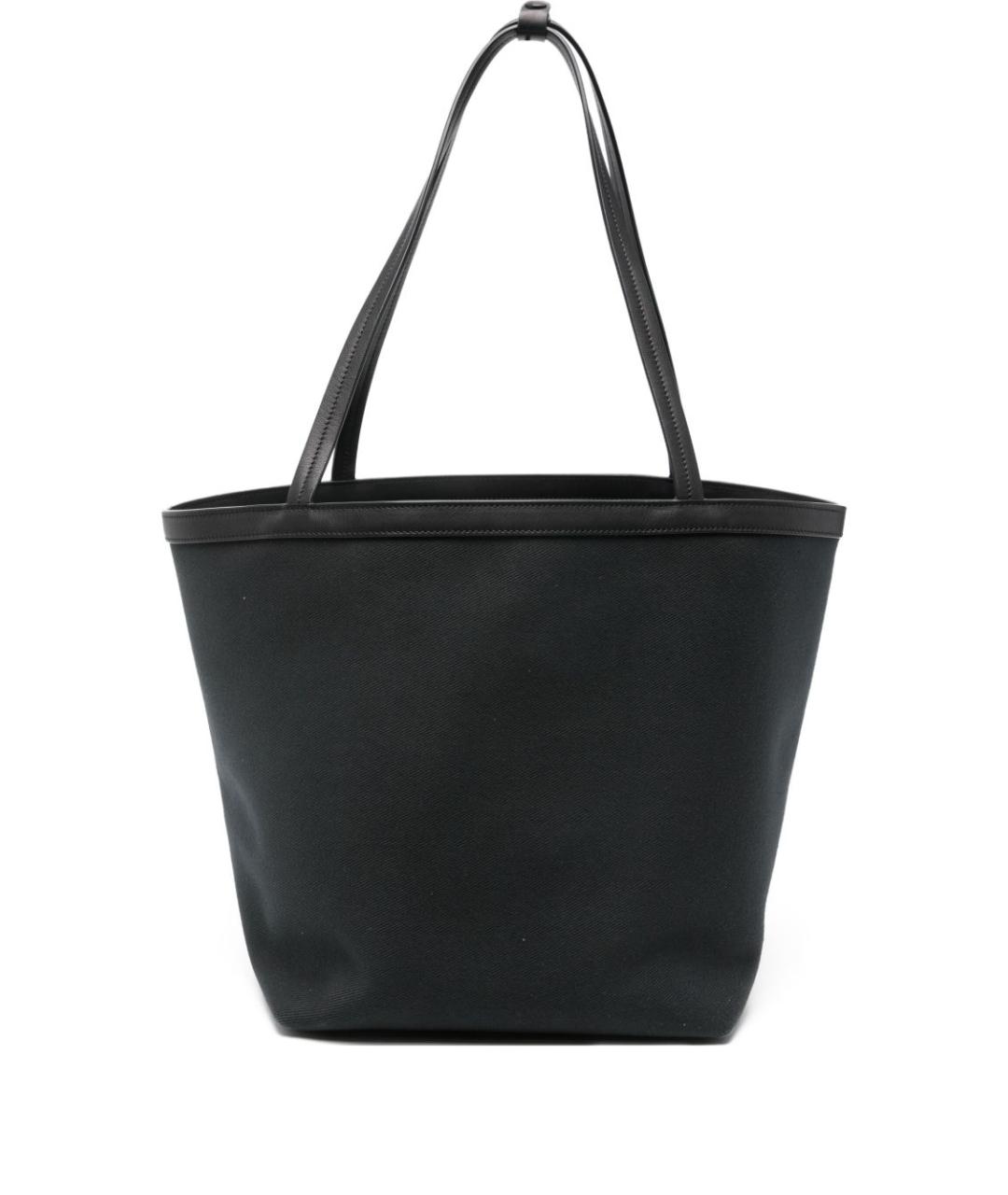 THE ROW Черная кожаная сумка тоут, фото 1