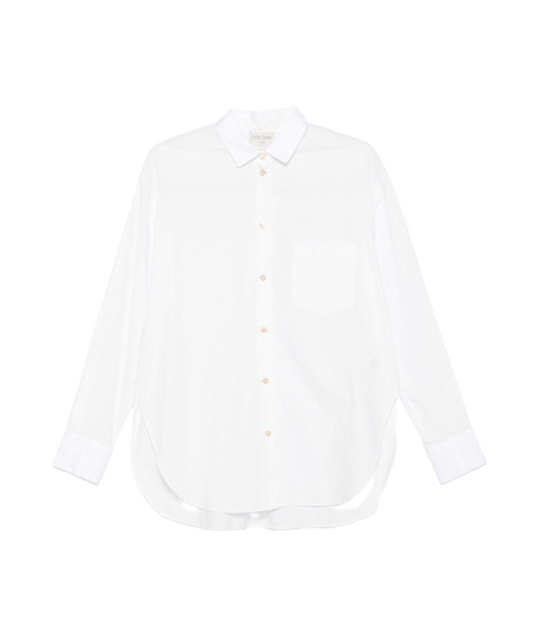 FORTE FORTE Белая хлопковая рубашка, фото 1