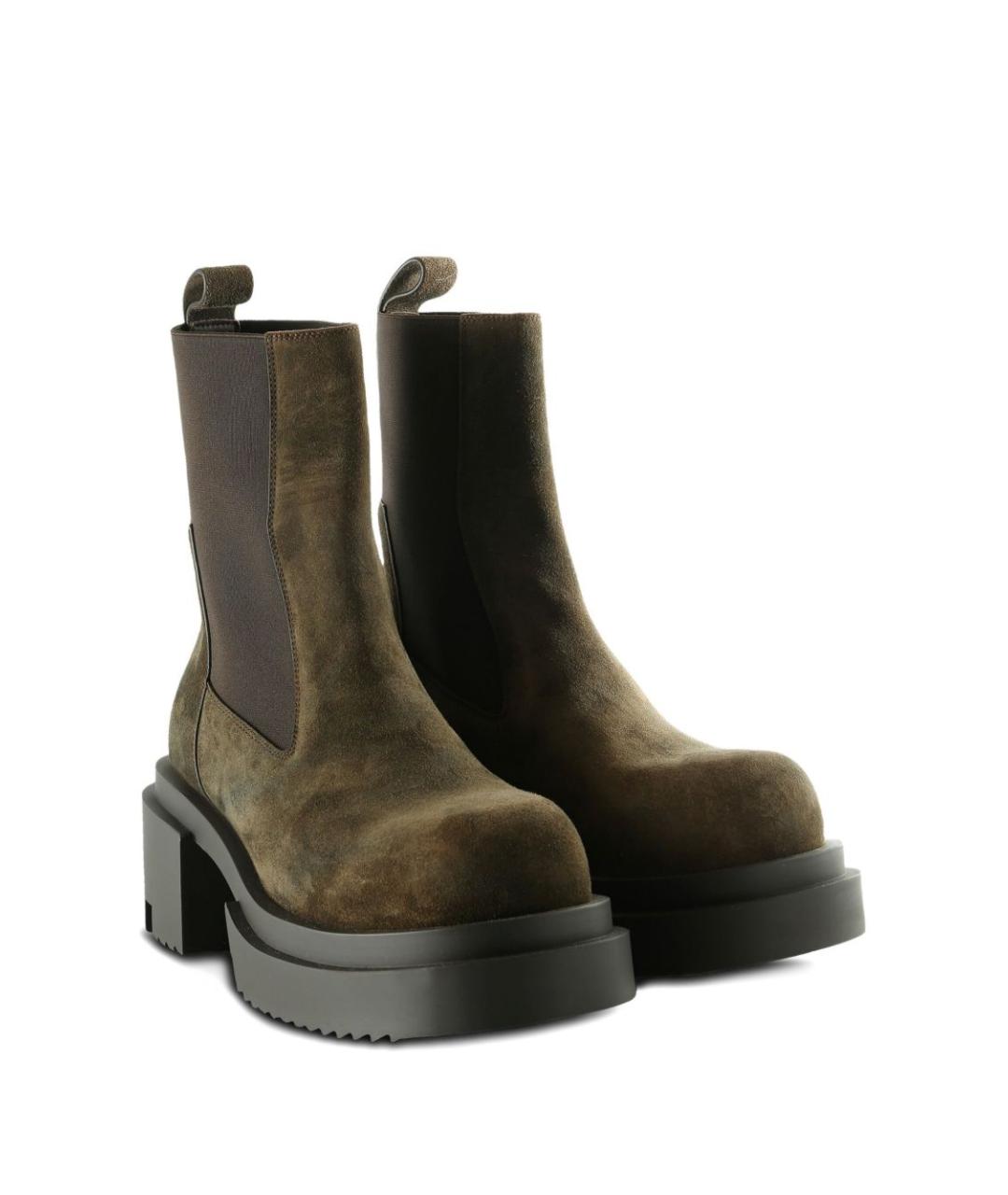 RICK OWENS Черные замшевые сапоги, фото 2