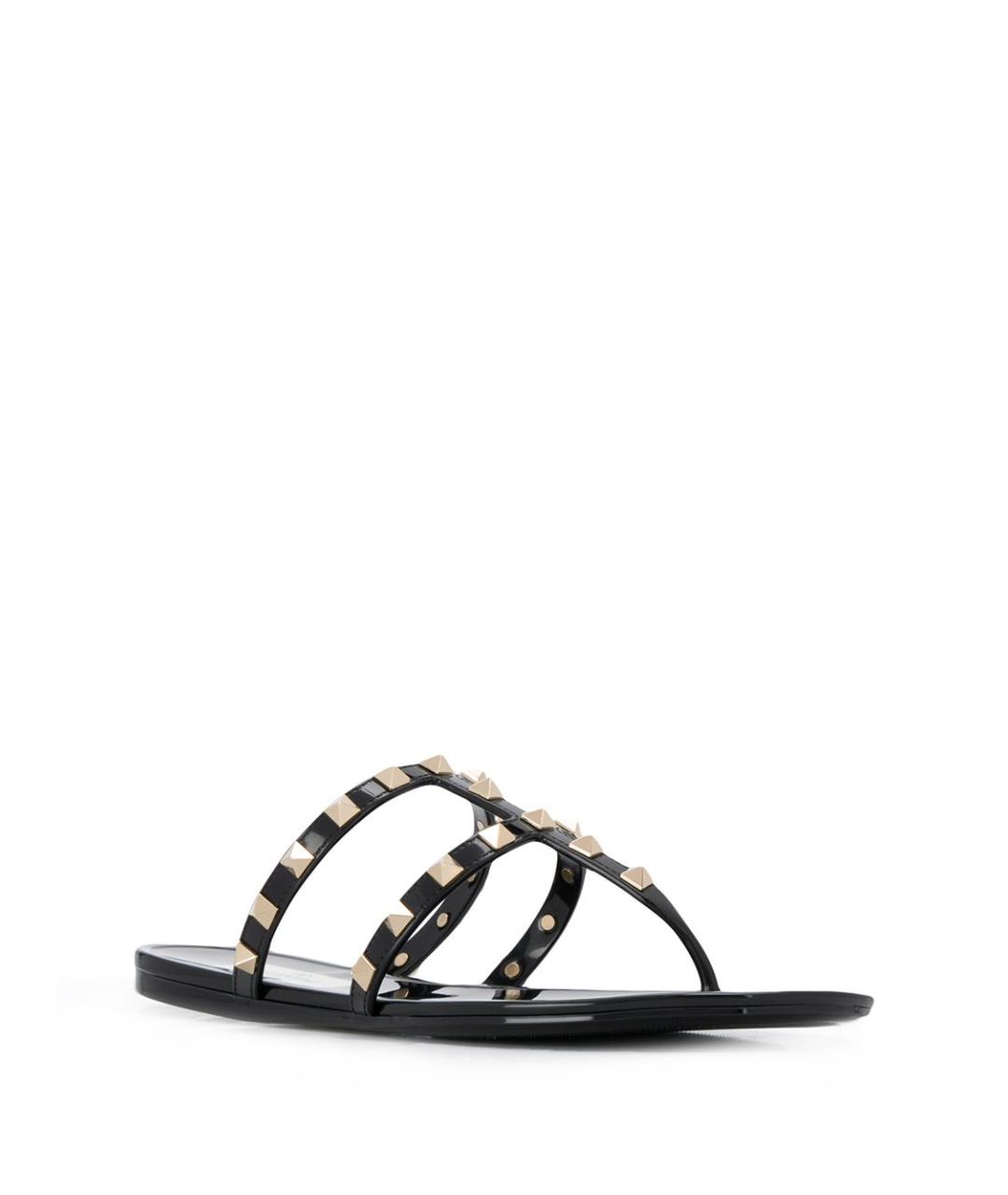 VALENTINO Черные шлепанцы, фото 4