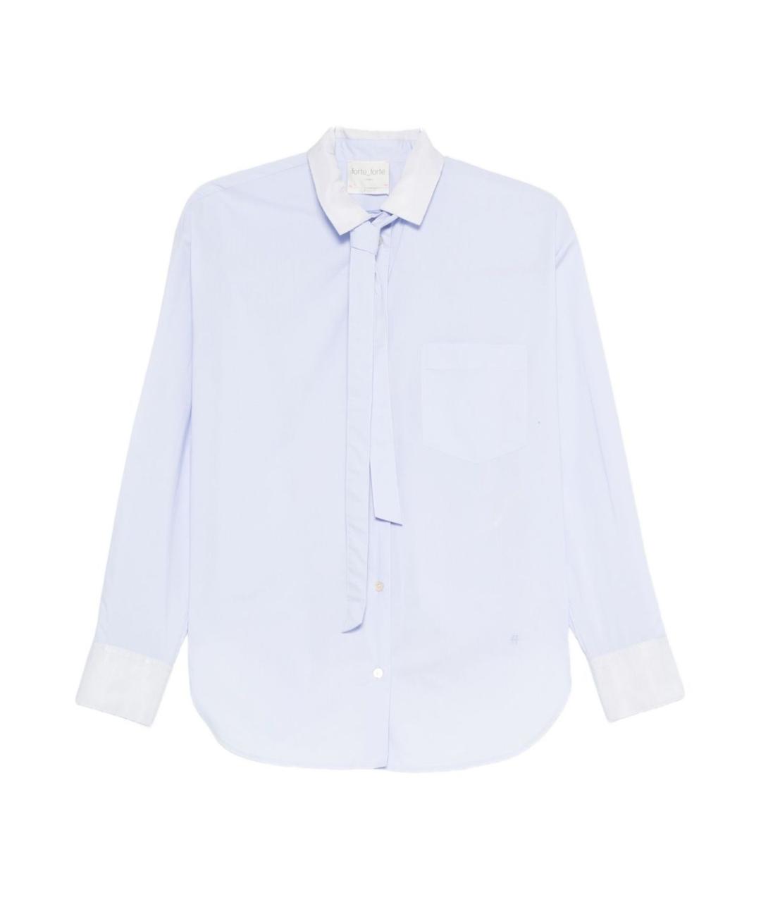 FORTE FORTE Голубая хлопковая рубашка, фото 1