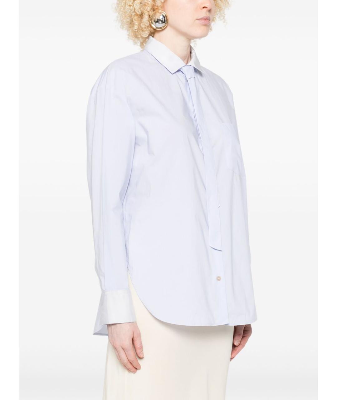 FORTE FORTE Голубая хлопковая рубашка, фото 3