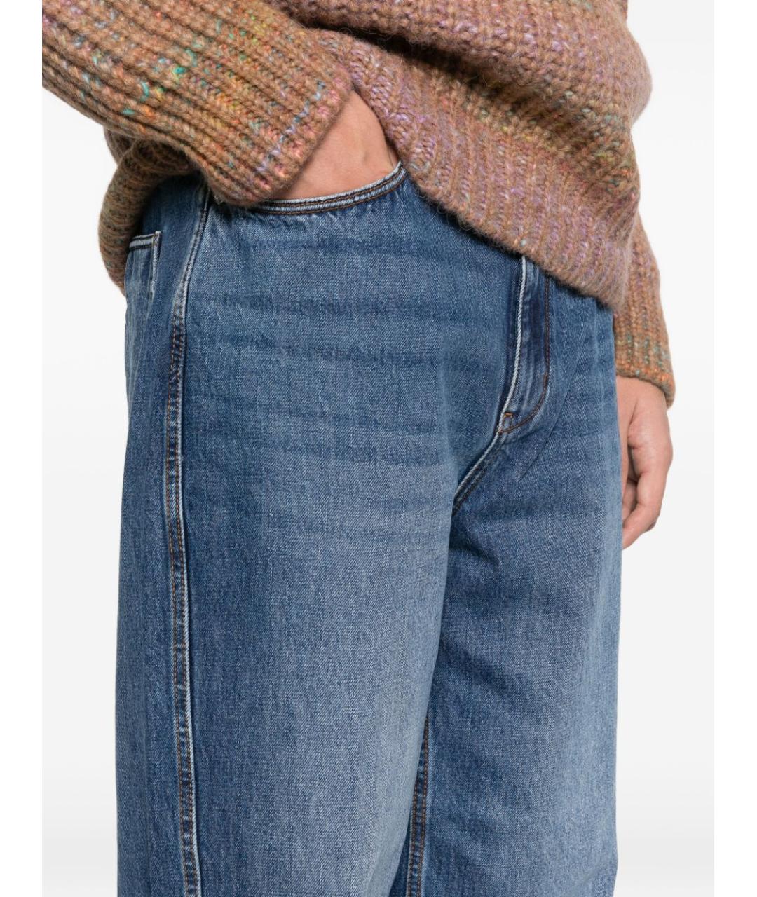 EMPORIO ARMANI Синие прямые джинсы, фото 5