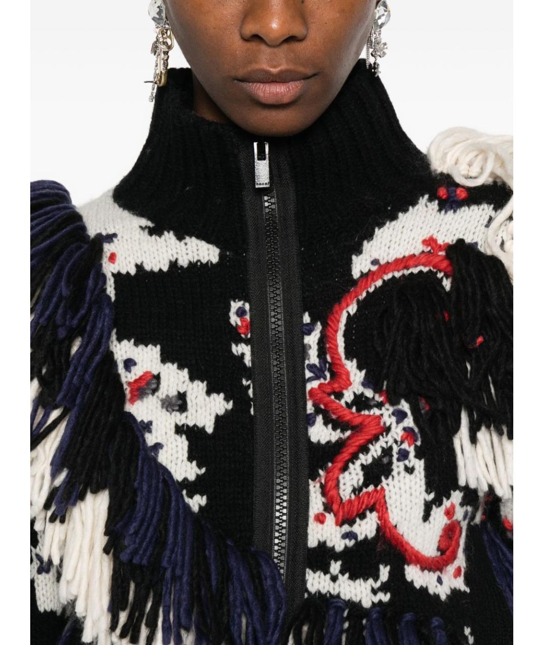 SACAI Черная шерстяная куртка, фото 3