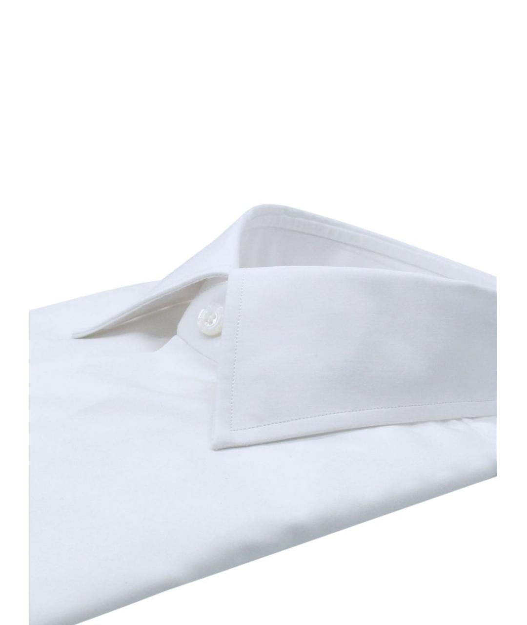 FINAMORE 1925 NAPOLI Белая хлопковая классическая рубашка, фото 2