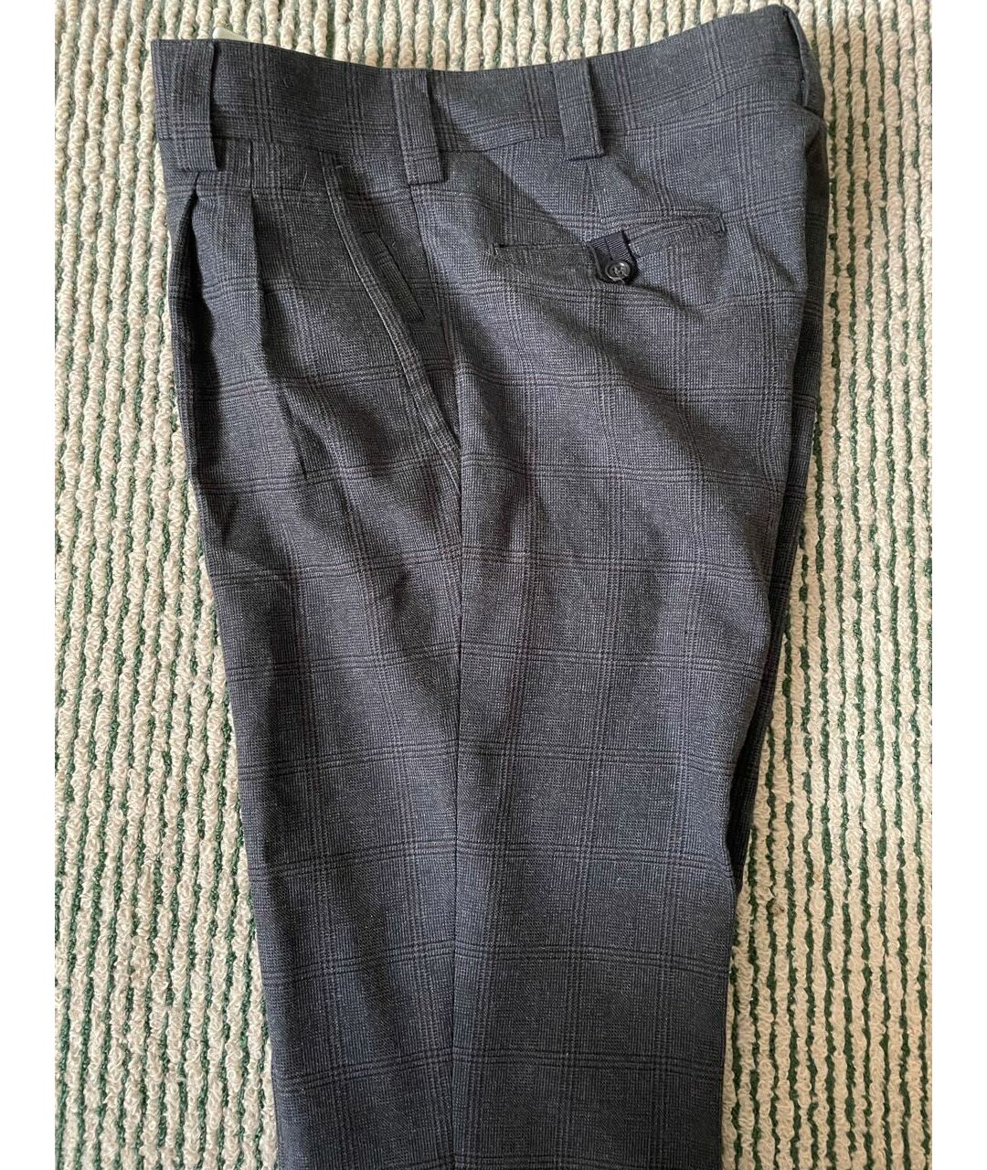 DOLCE&GABBANA Мульти хлопковые классические брюки, фото 3