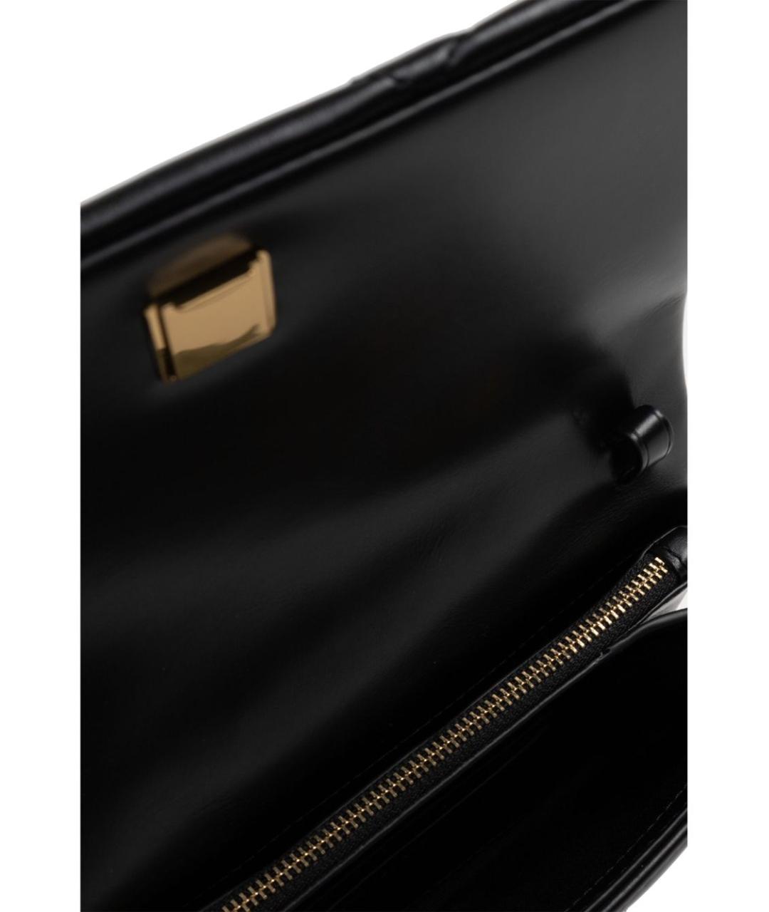 TORY BURCH Черная кожаная сумка через плечо, фото 3