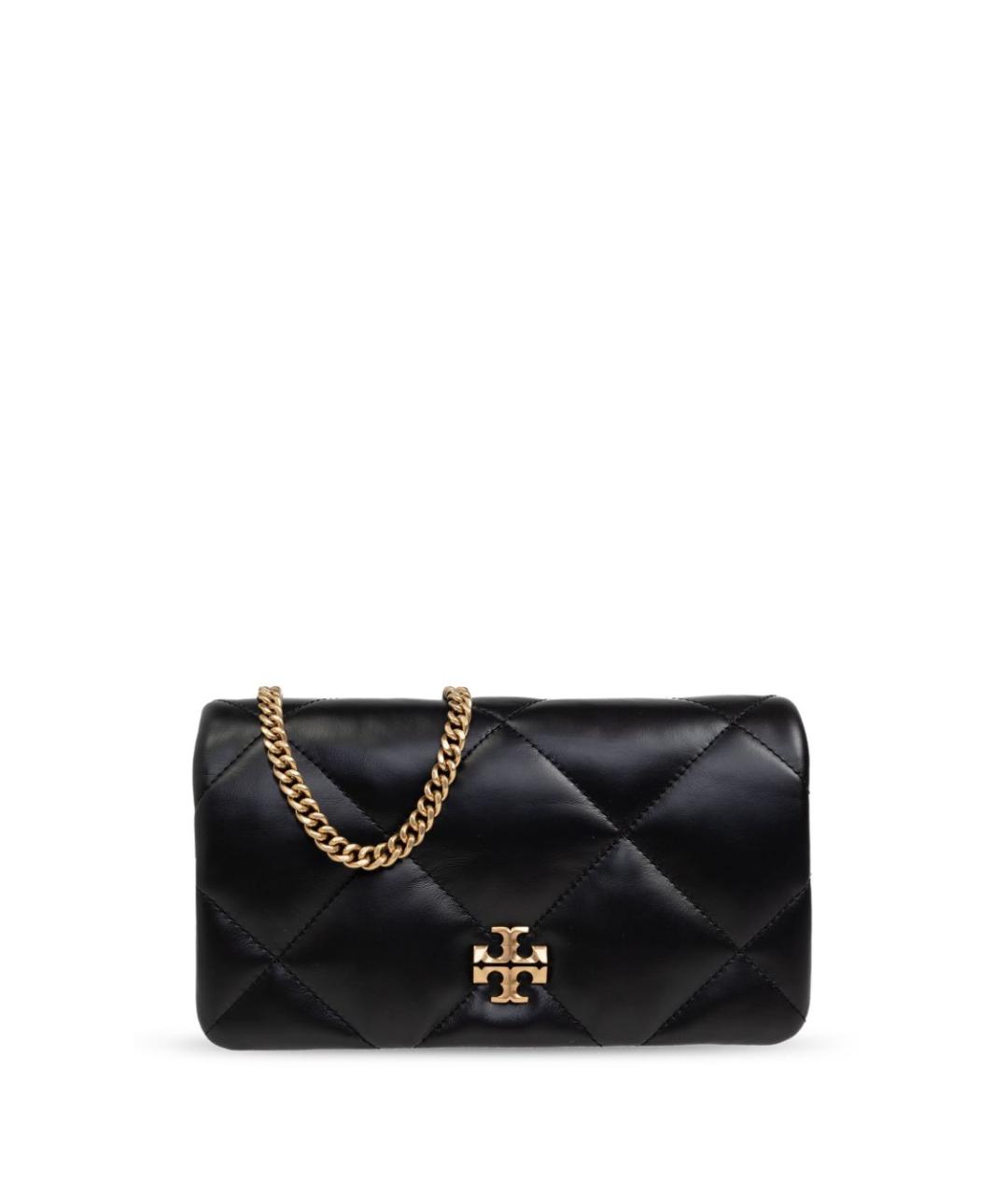 TORY BURCH Черная кожаная сумка через плечо, фото 1