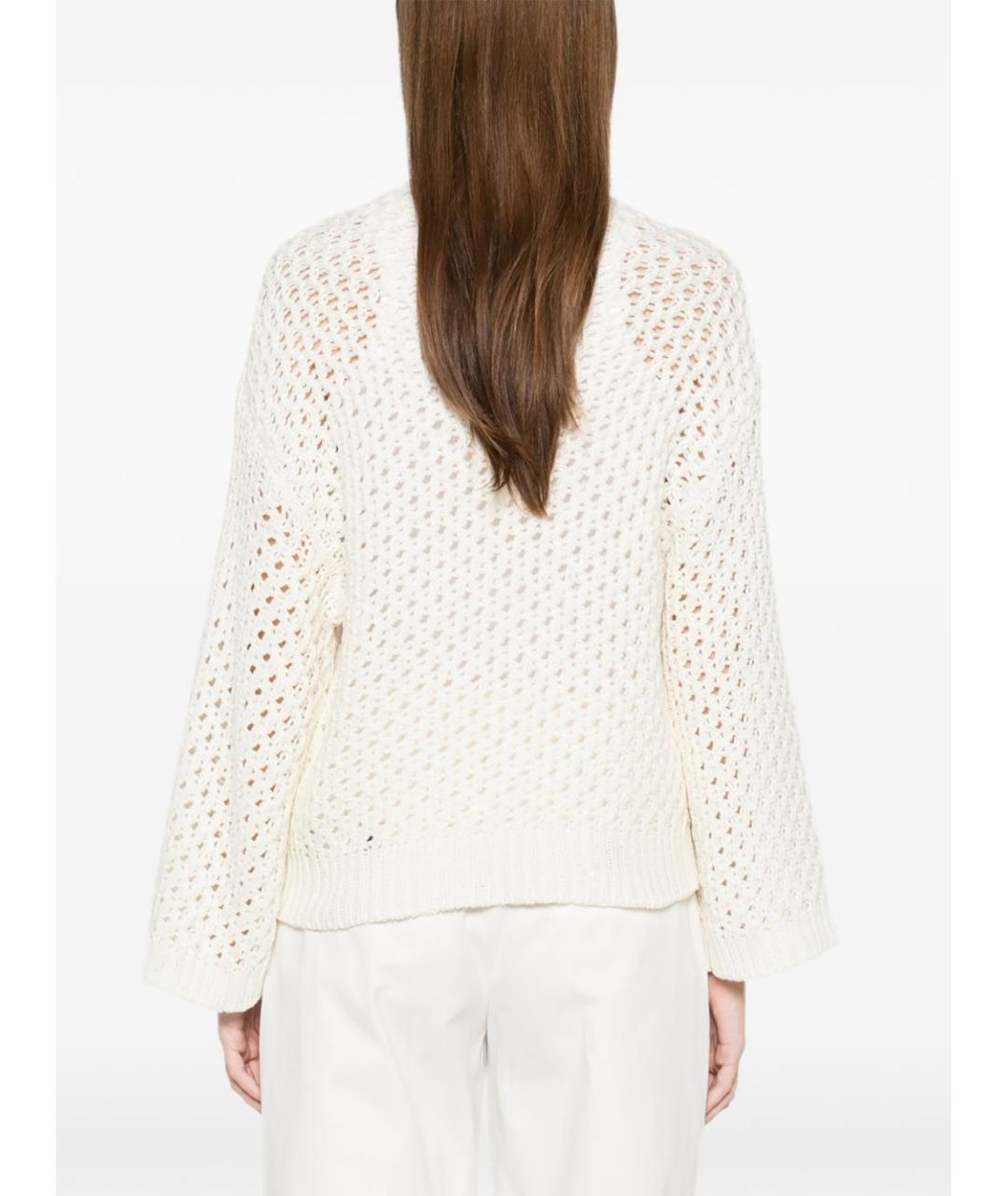 FABIANA FILIPPI Бежевый шерстяной джемпер / свитер, фото 5