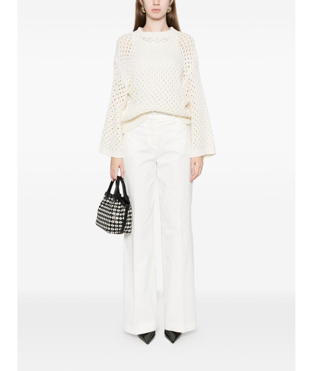 FABIANA FILIPPI Бежевый шерстяной джемпер / свитер, фото 2