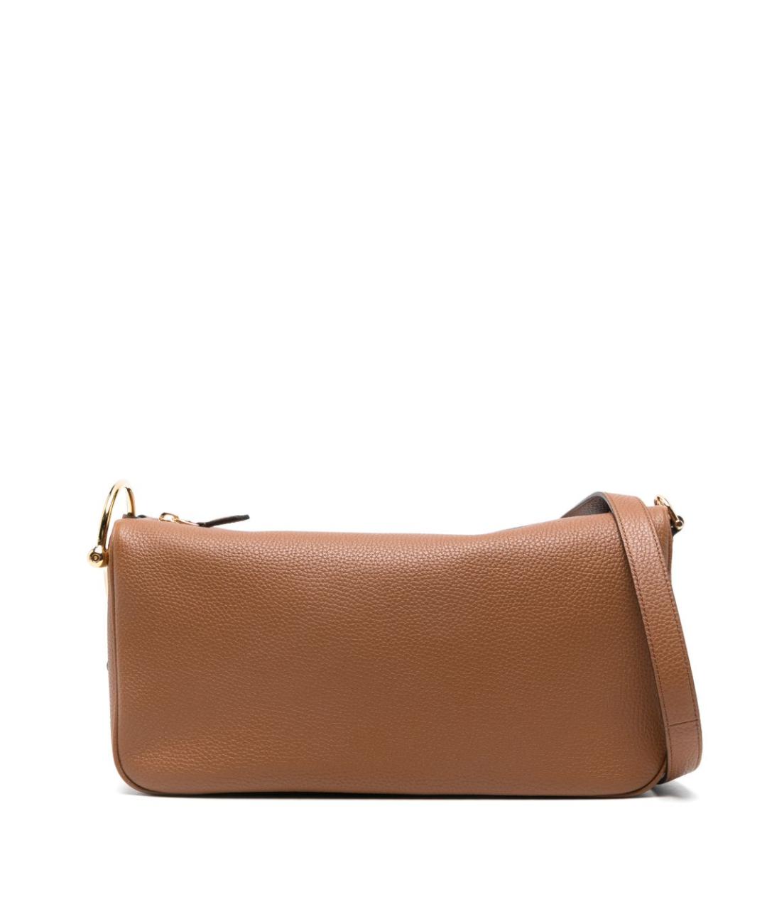 GUCCI Коричневая кожаная сумка с короткими ручками, фото 1