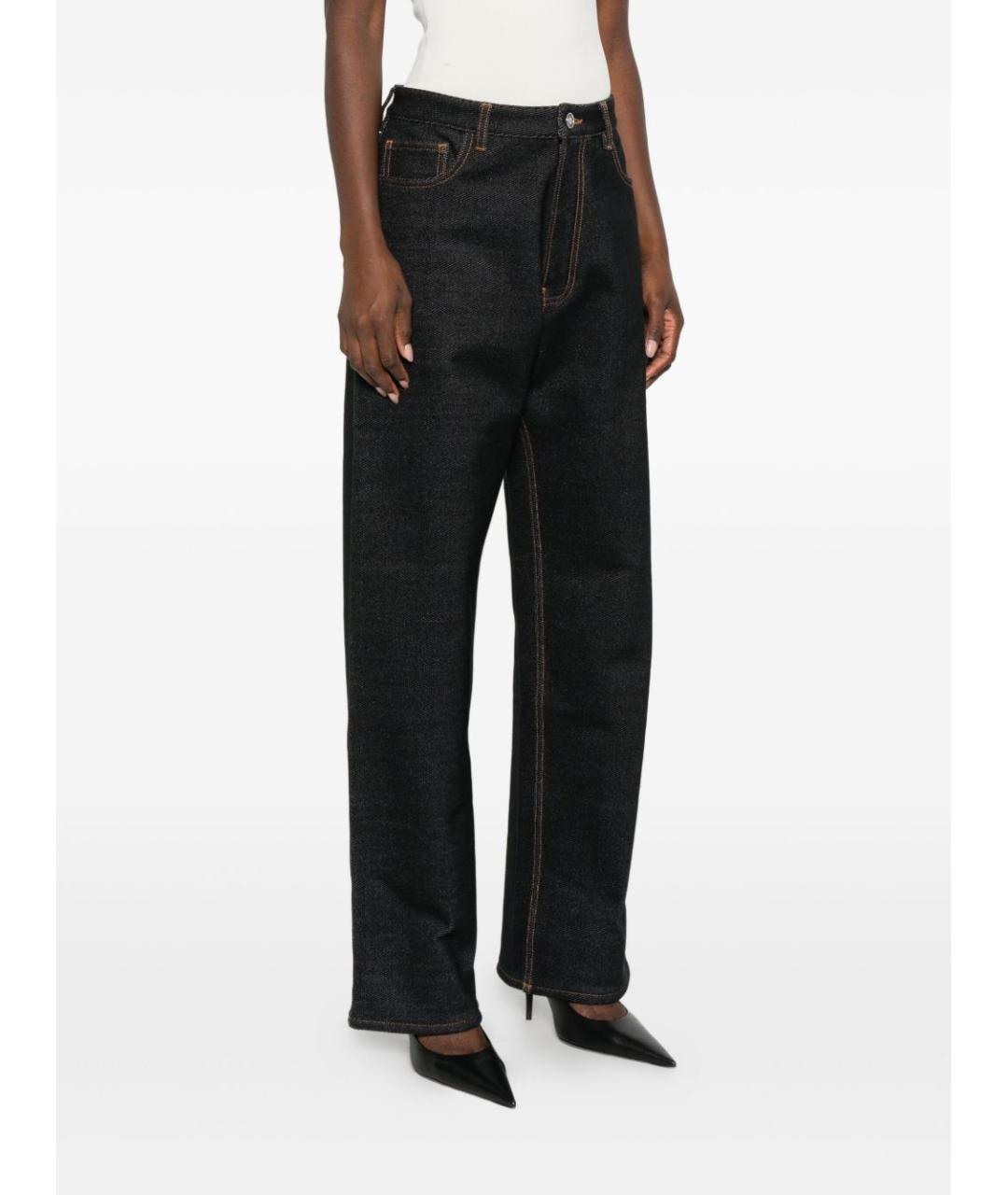 ALAIA Черные хлопковые прямые джинсы, фото 4