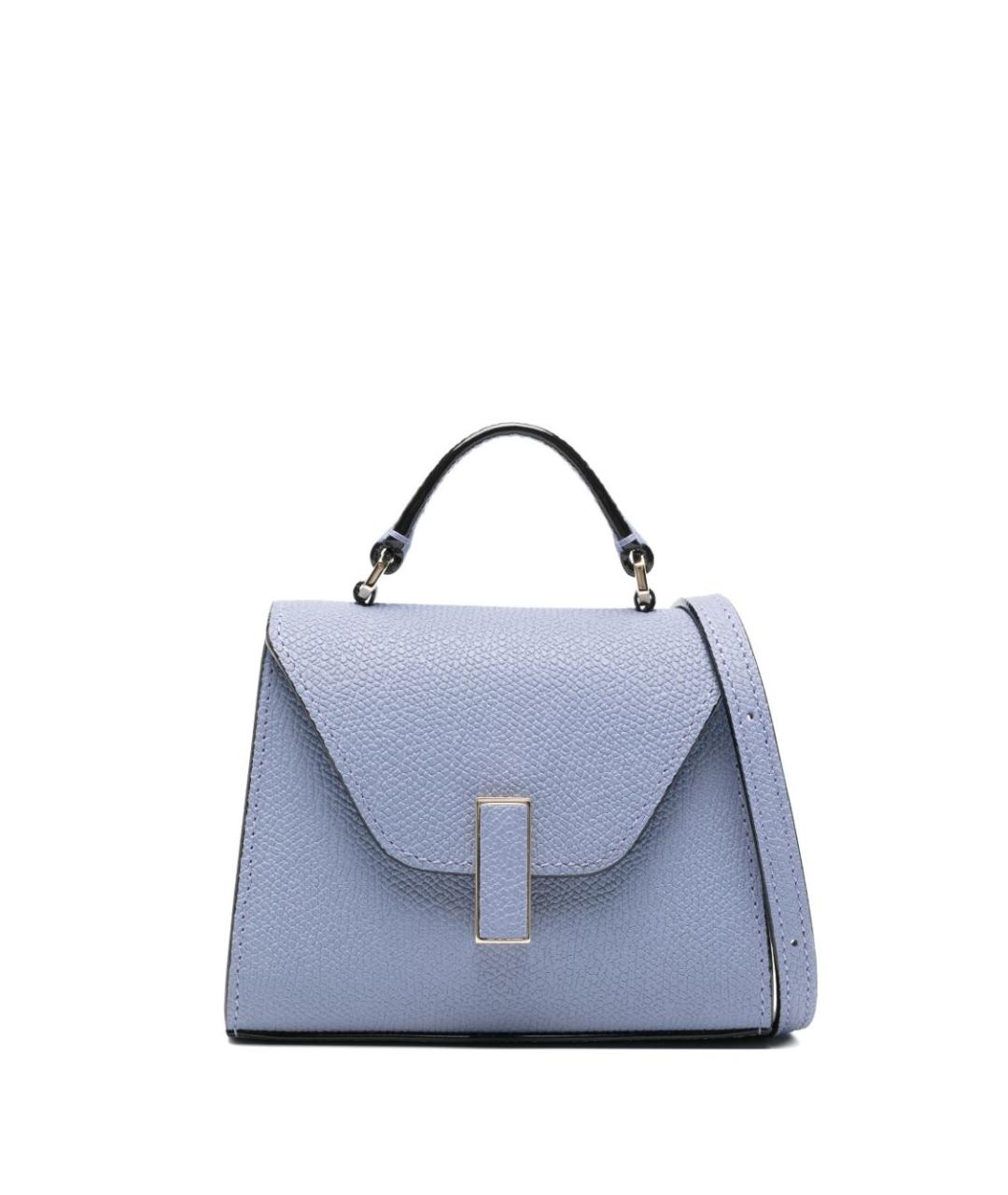 VALEXTRA Голубая кожаная поясная сумка, фото 1