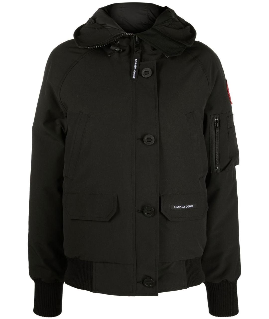 CANADA GOOSE Черная полиэстеровая куртка, фото 1