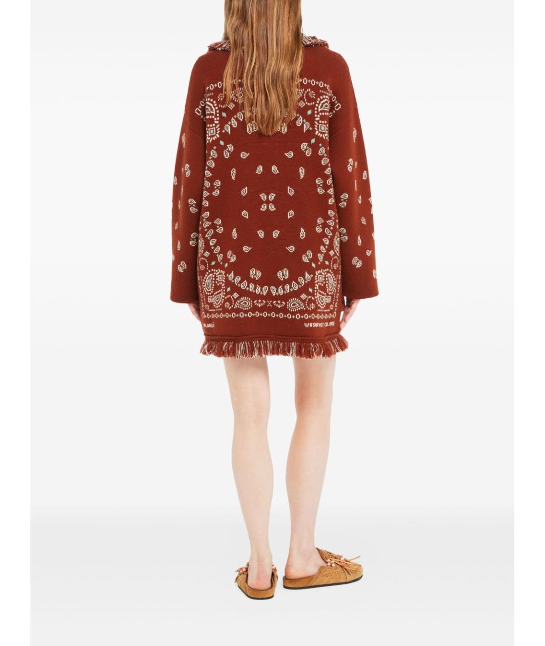 ALANUI Красный кашемировый кардиган, фото 3