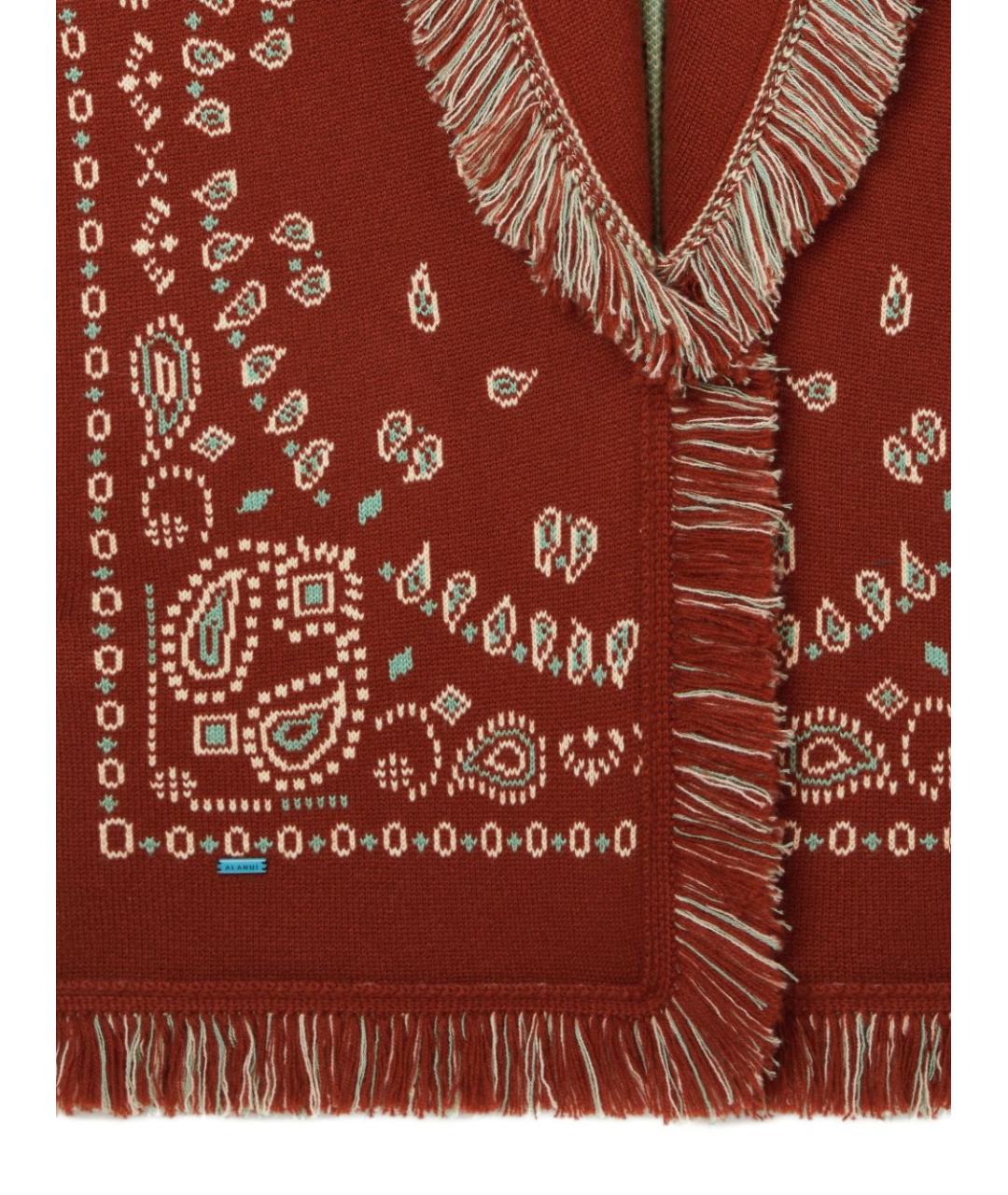 ALANUI Красный кашемировый кардиган, фото 5