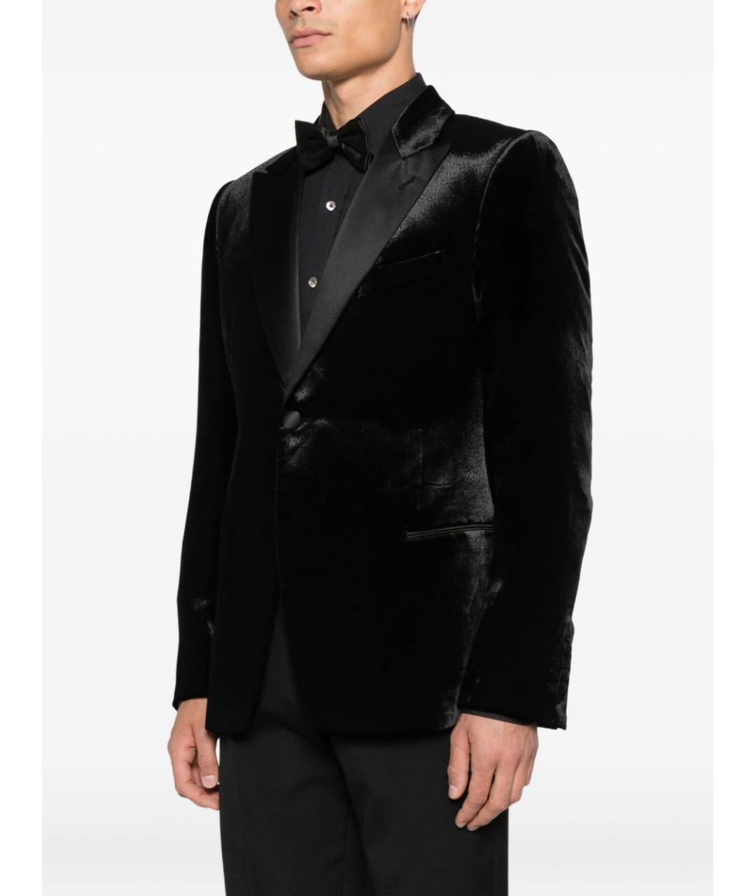 EMPORIO ARMANI Черный шелковый пиджак, фото 4