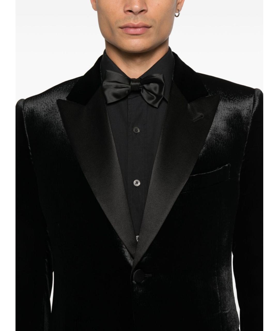 EMPORIO ARMANI Черный шелковый пиджак, фото 5