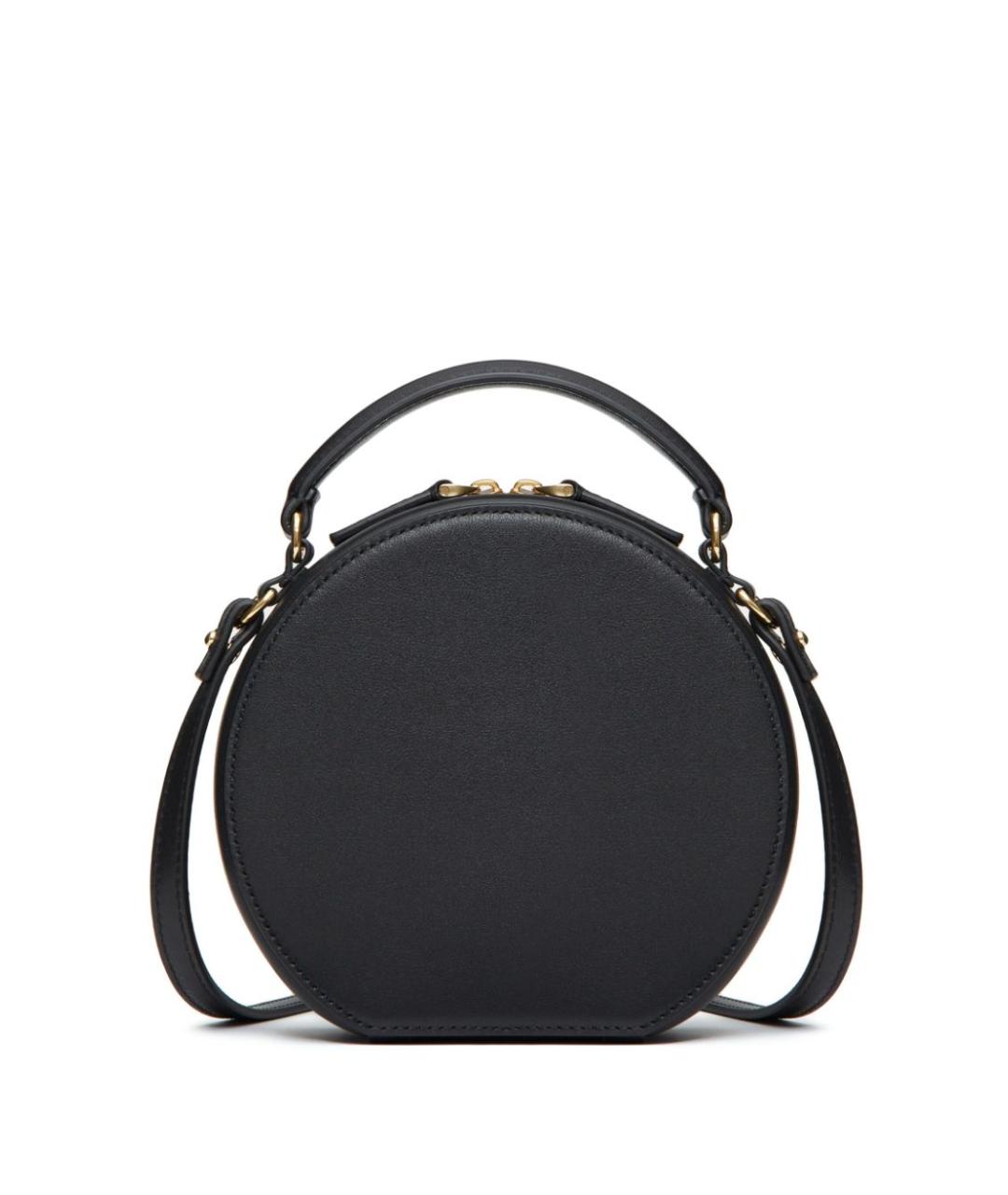 VALENTINO Черная кожаная сумка через плечо, фото 2