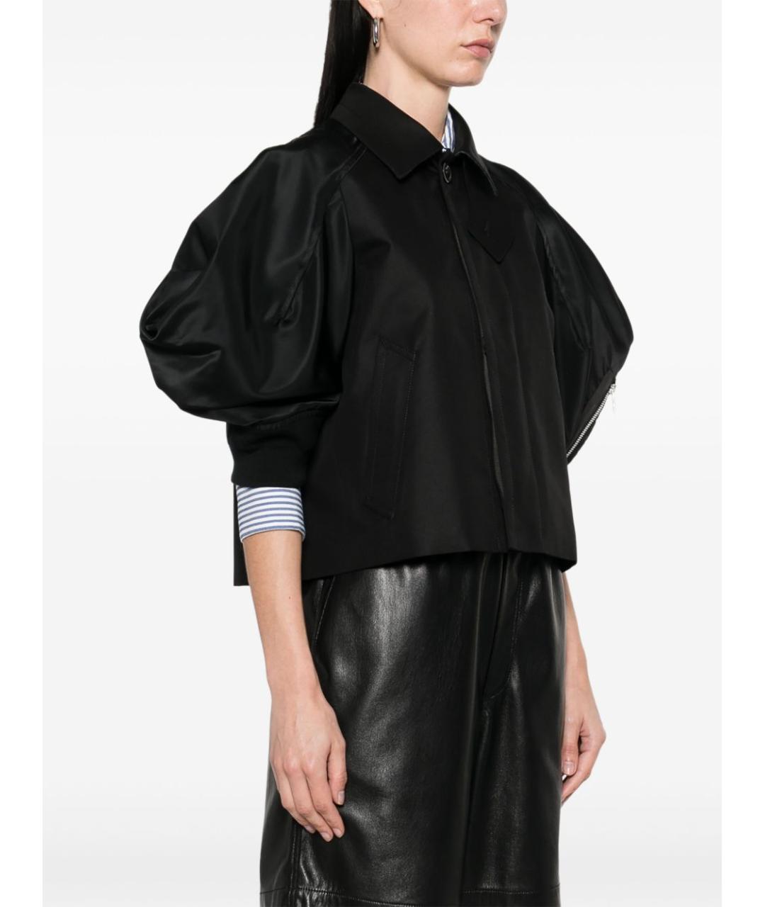 SACAI Черная хлопковая куртка, фото 3