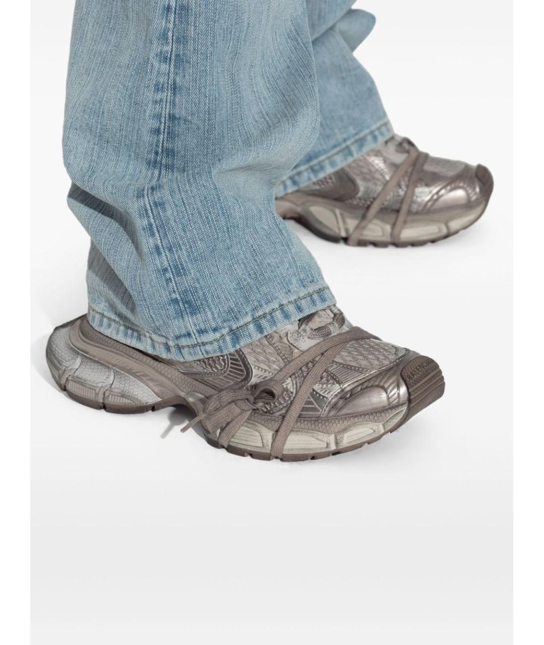 BALENCIAGA Серые синтетические кроссовки, фото 3