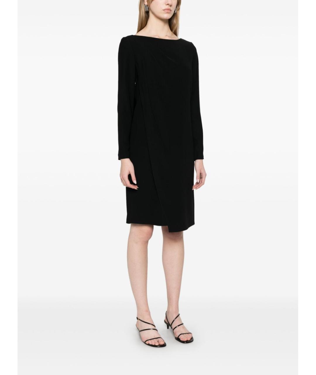 EMPORIO ARMANI Черное полиамидовое повседневное платье, фото 3