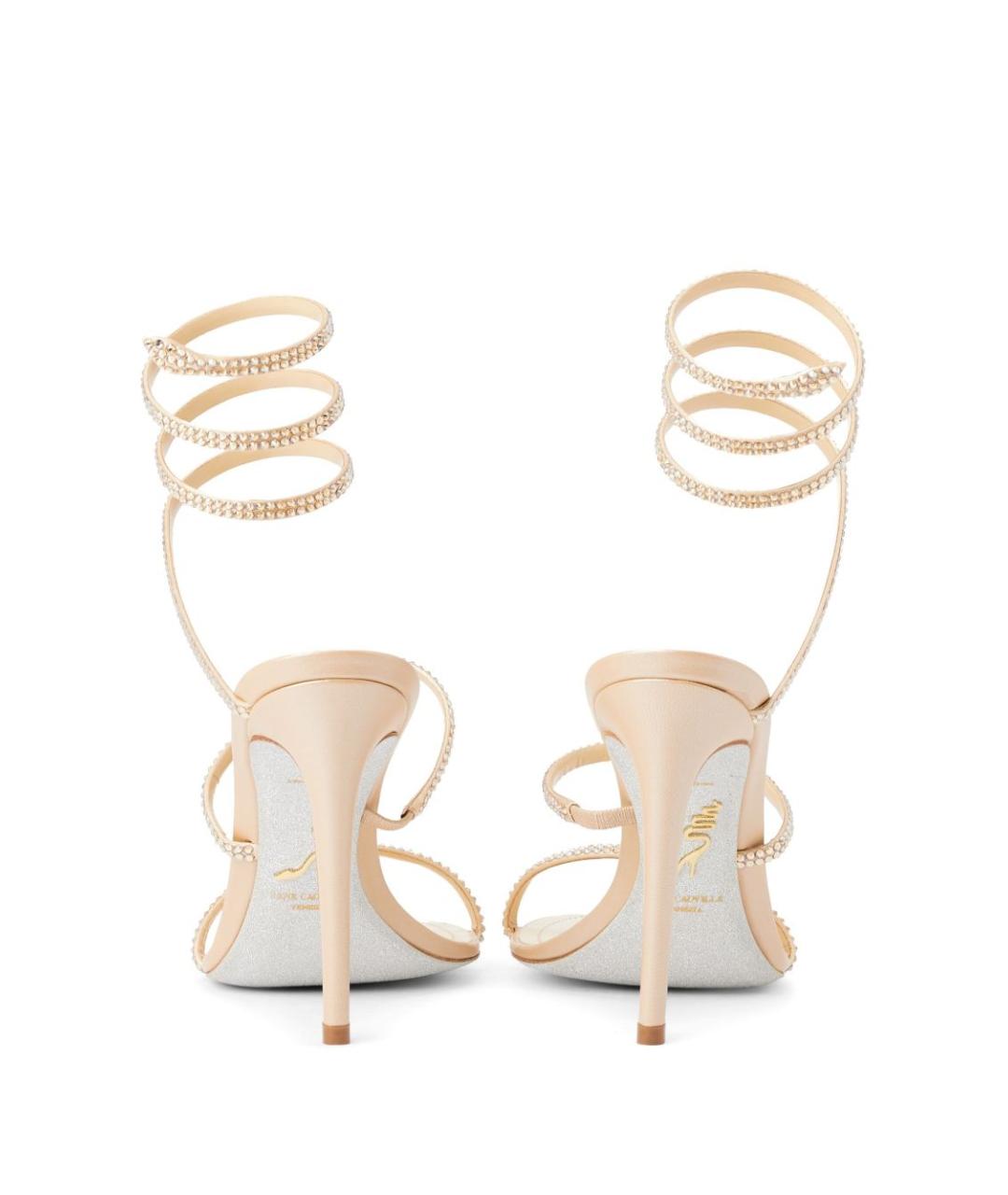 RENE CAOVILLA Бежевые босоножки, фото 3
